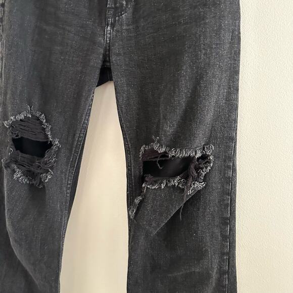Abercrombie & Fitch The Ankle Straight Ultra High Rise Jeans Black - Picture 5 of 11